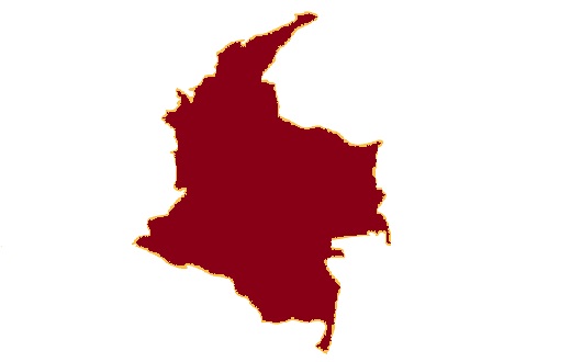 Mapa-mudo-de-Colombia